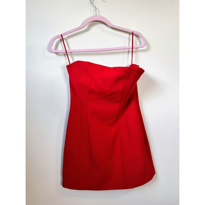 NEW NWT A.L.C. Elsie Mini Dress in Real Red Size 4