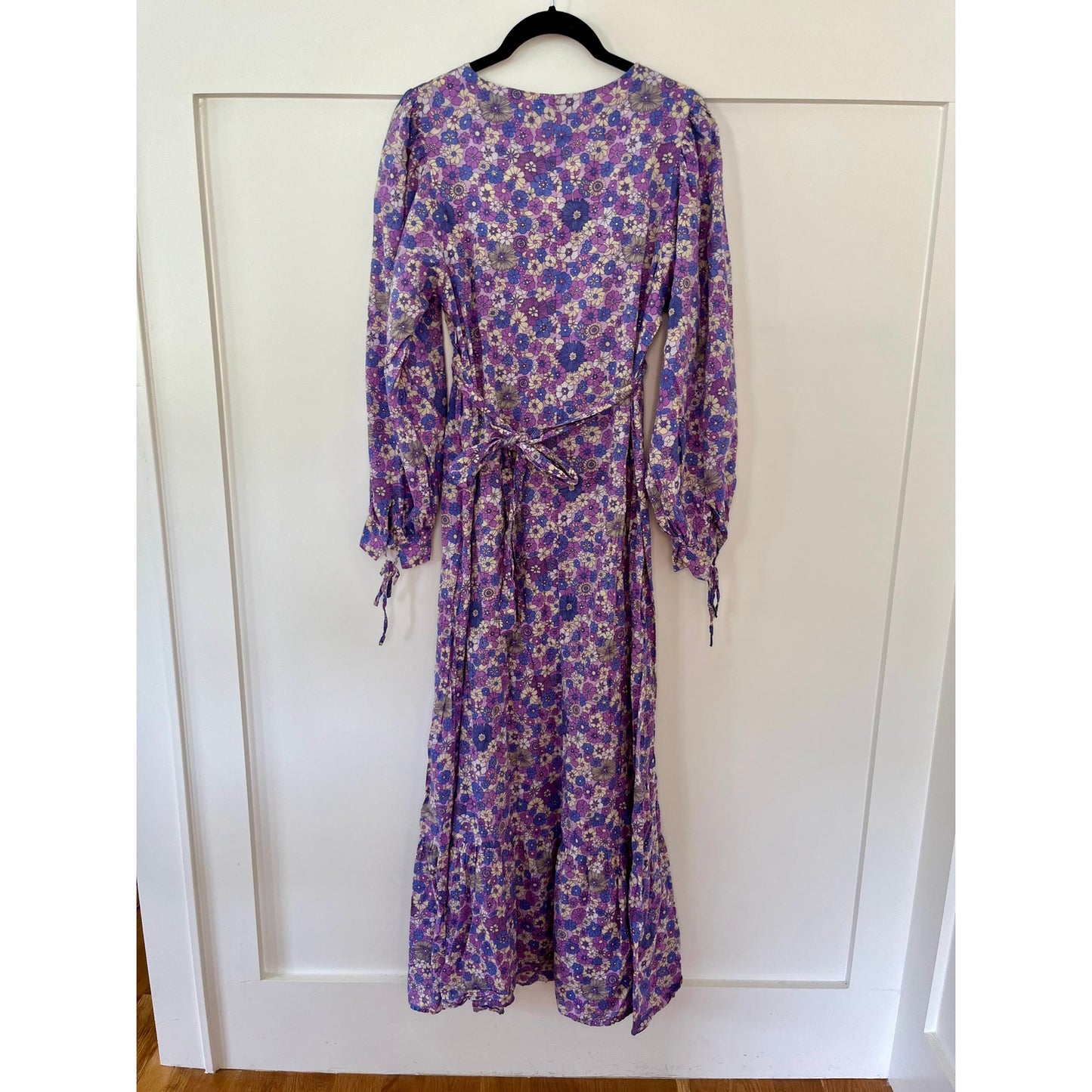 NEW Antik Batik Paolina Floral Print Tie-Waist Maxi Dress Size M/40