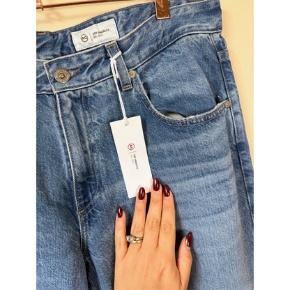 NEW NWT AG Adriano Goldschmeid Adria Low-Rise Wide Leg Jeans in Flashback Size 30