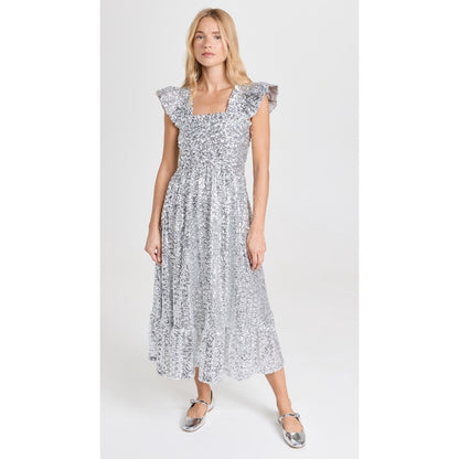 Hill House Home Ellie Nap Dress Silver Sequin Collectors Edition 2023 NWT Medium