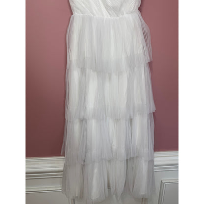 NEW NWT Show Me Your Mumu Cupcake Dress in White Tulle XS