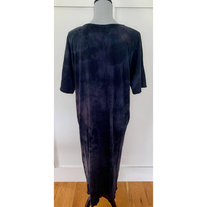 Raquel Allegra Maxi Dress in Black Size 2 Tie-Dye A-Line Boho Classic V-Neck