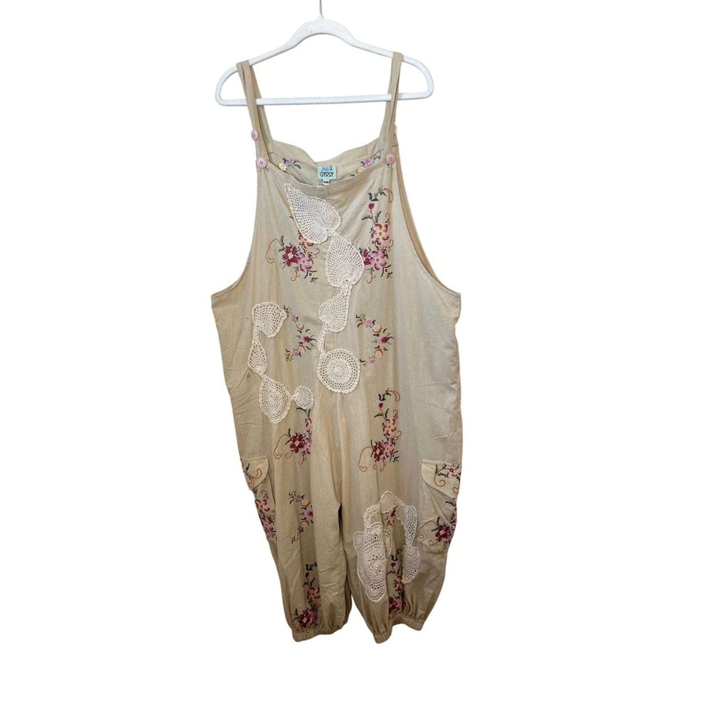 Jaded Gypsy Trellis Views Overalls Size S/M