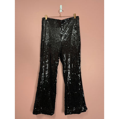 House of Harlow 1960 Black Sequin Two-Piece Set Size Medium Party Club