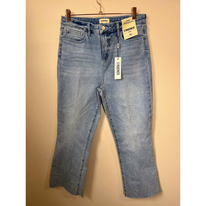 NEW NWT L'agence Kendra High Rise Crop Flare Jeans in Dorian Size 30