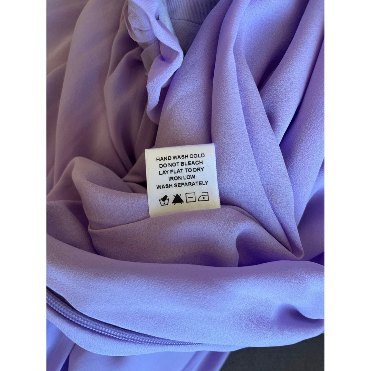 MAJORELLE Lavender Purple Strapless Pleated Cutout Maxi Dress High Slit S