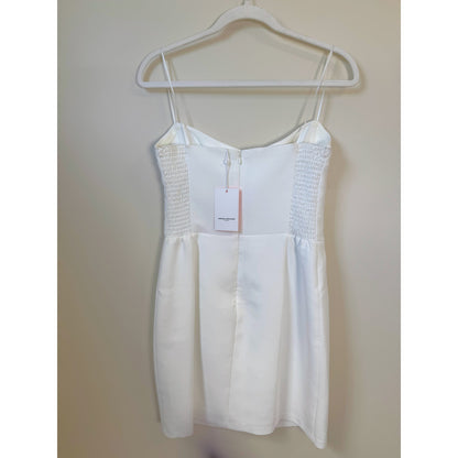 NEW NWT Amanda Uprichard Ivy Mini Dress in White Size Medium