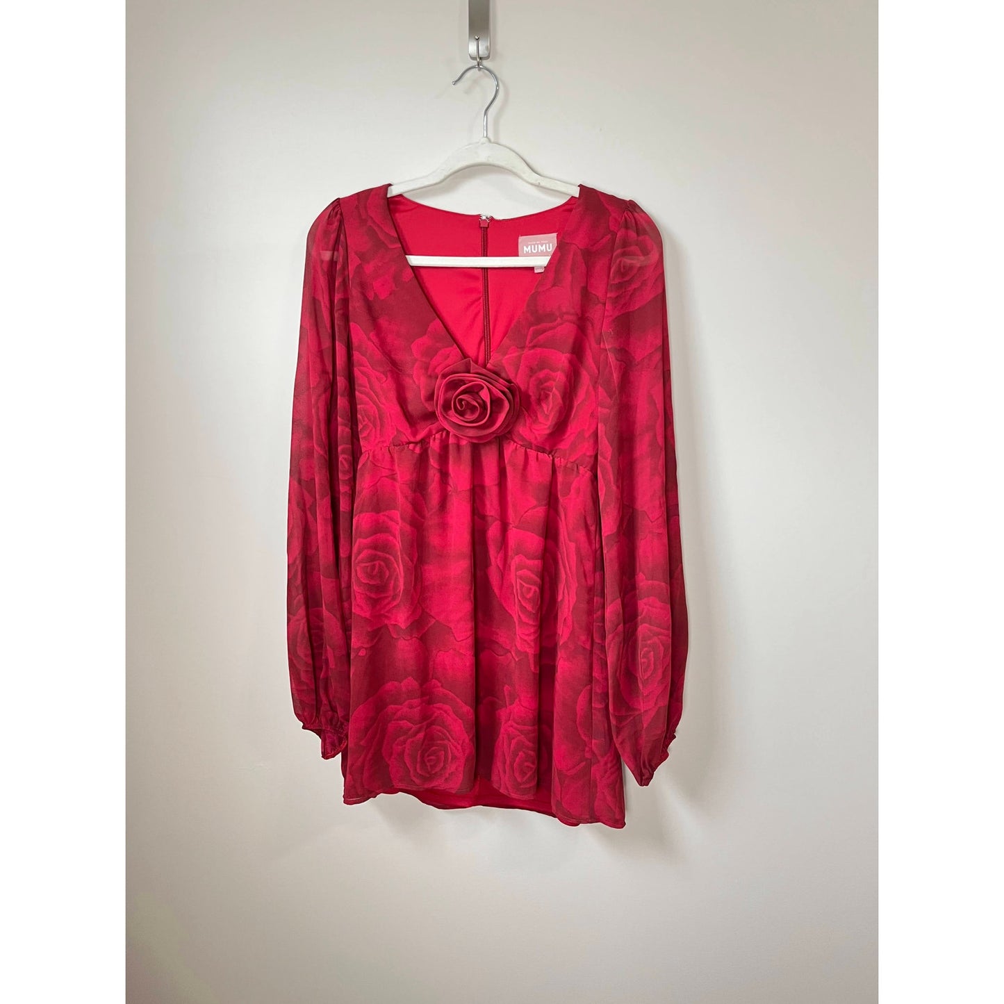 NEW NWT Show Me Your Mumu Rosetta Mini Dress Dark Romance Size XS