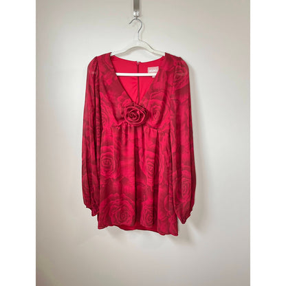 NEW NWT Show Me Your Mumu Rosetta Mini Dress Dark Romance Size XS