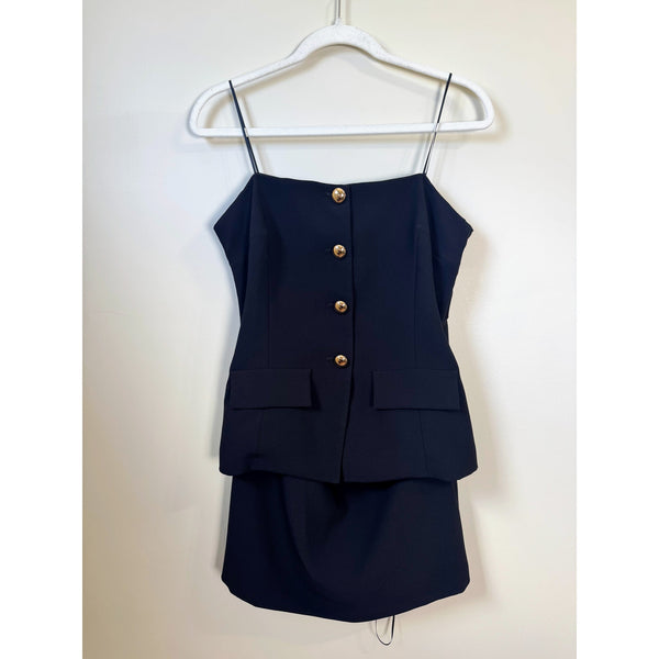 NEW NWT Amanda Uprichard Yadira Skort Romper Size Medium Black