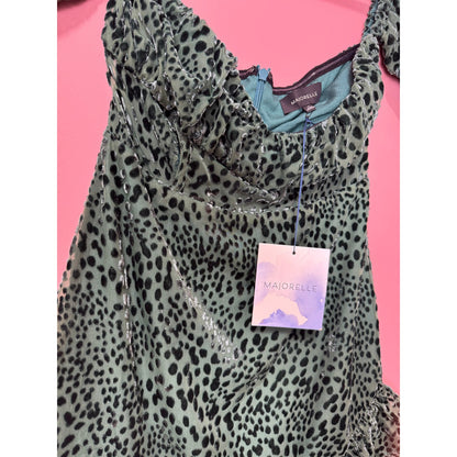 Majorelle Kayleigh Dress in Deep Teal XS