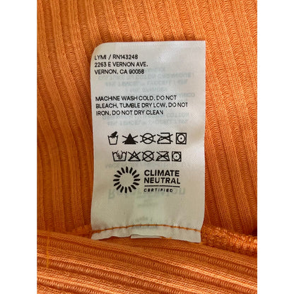NEW NWT Reformation Bryleigh Knit Halter Top Tangerine Size Large