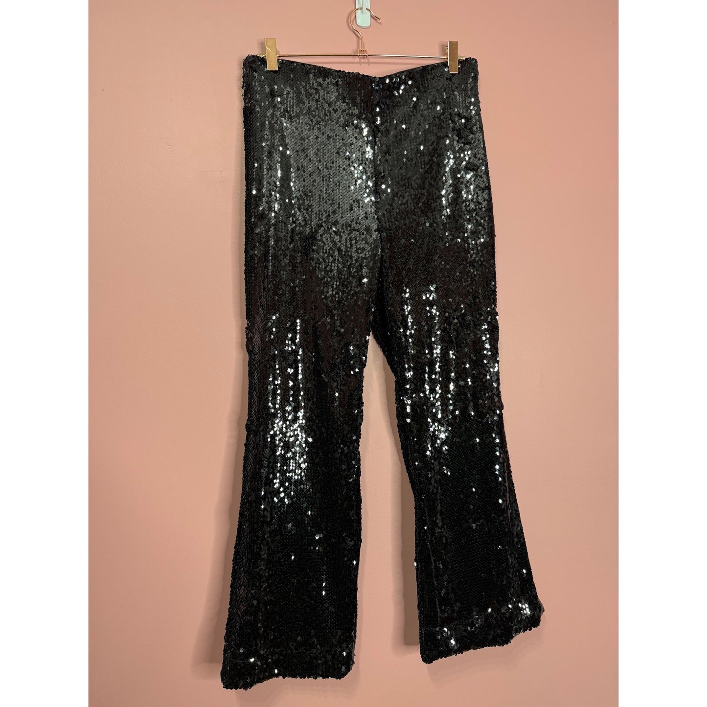 House of Harlow 1960 Black Sequin Two-Piece Set Size Medium Party Club
