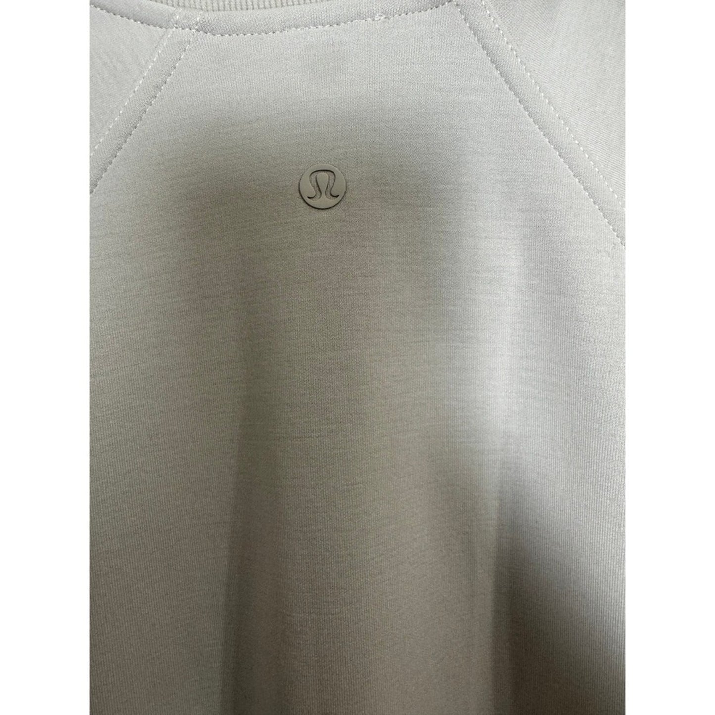 Lululemon Scuba Half-Zip Dress Bone Off-White Mini Sweatshirt Dress Size 2