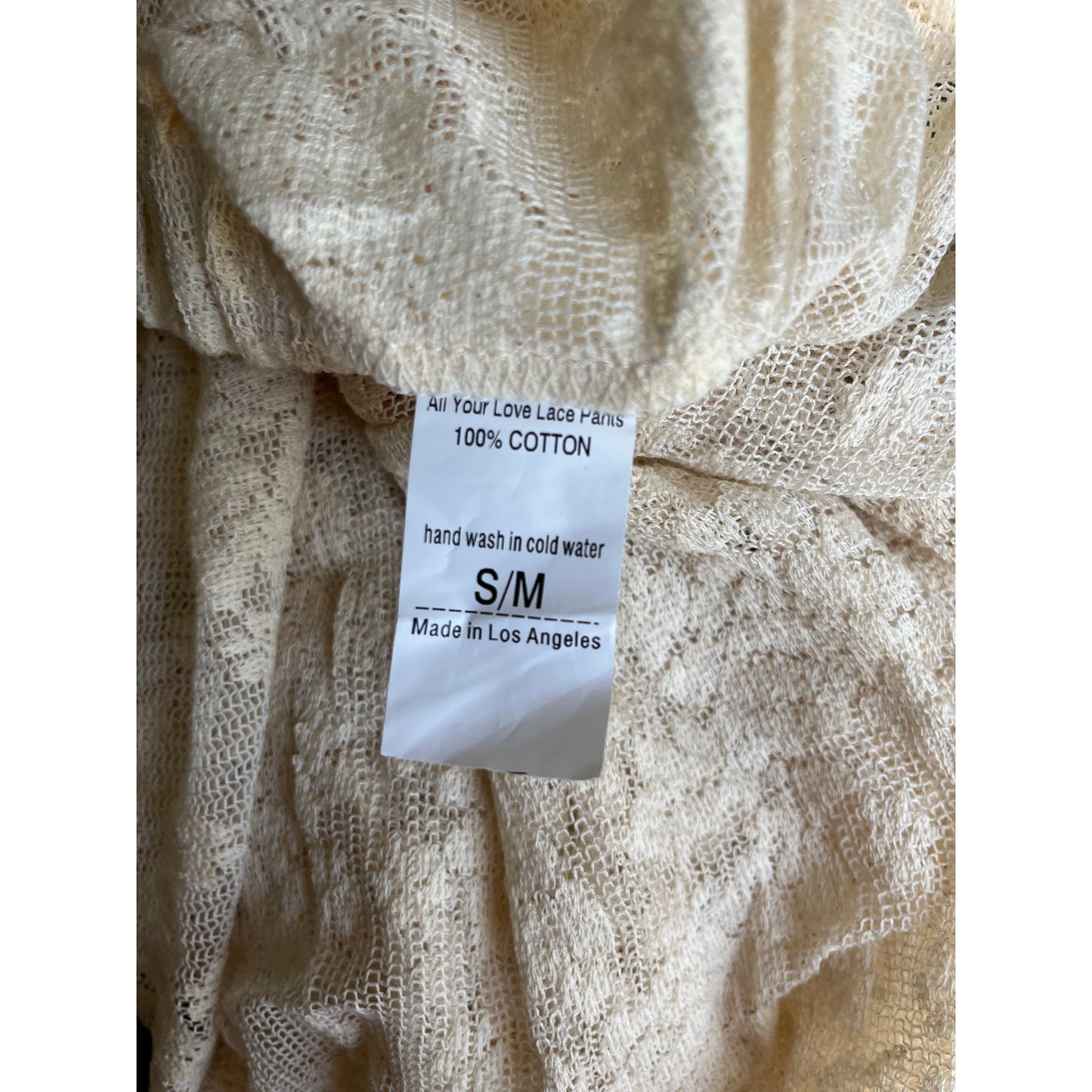 NEW NWT Jaded Gypsy All Your Love Lace Pants Size S/M