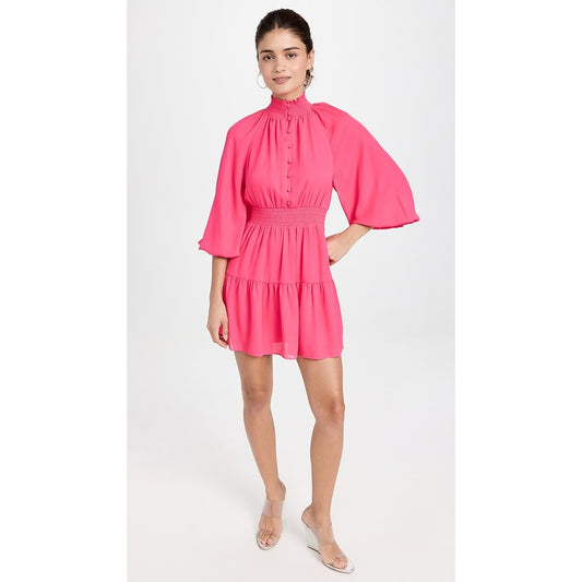 Alice & Olivia Long Sleeve Mini Dress Wild Pink Size 2