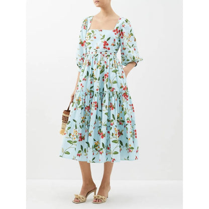 Agua By Agua Bendita Miel Floral Dress Multi Size XS