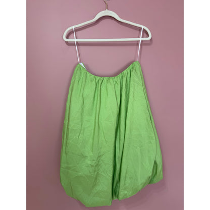 NEW Show Me Your Mumu Beverly Strapless Bubble Mini Dress in Green Size Large