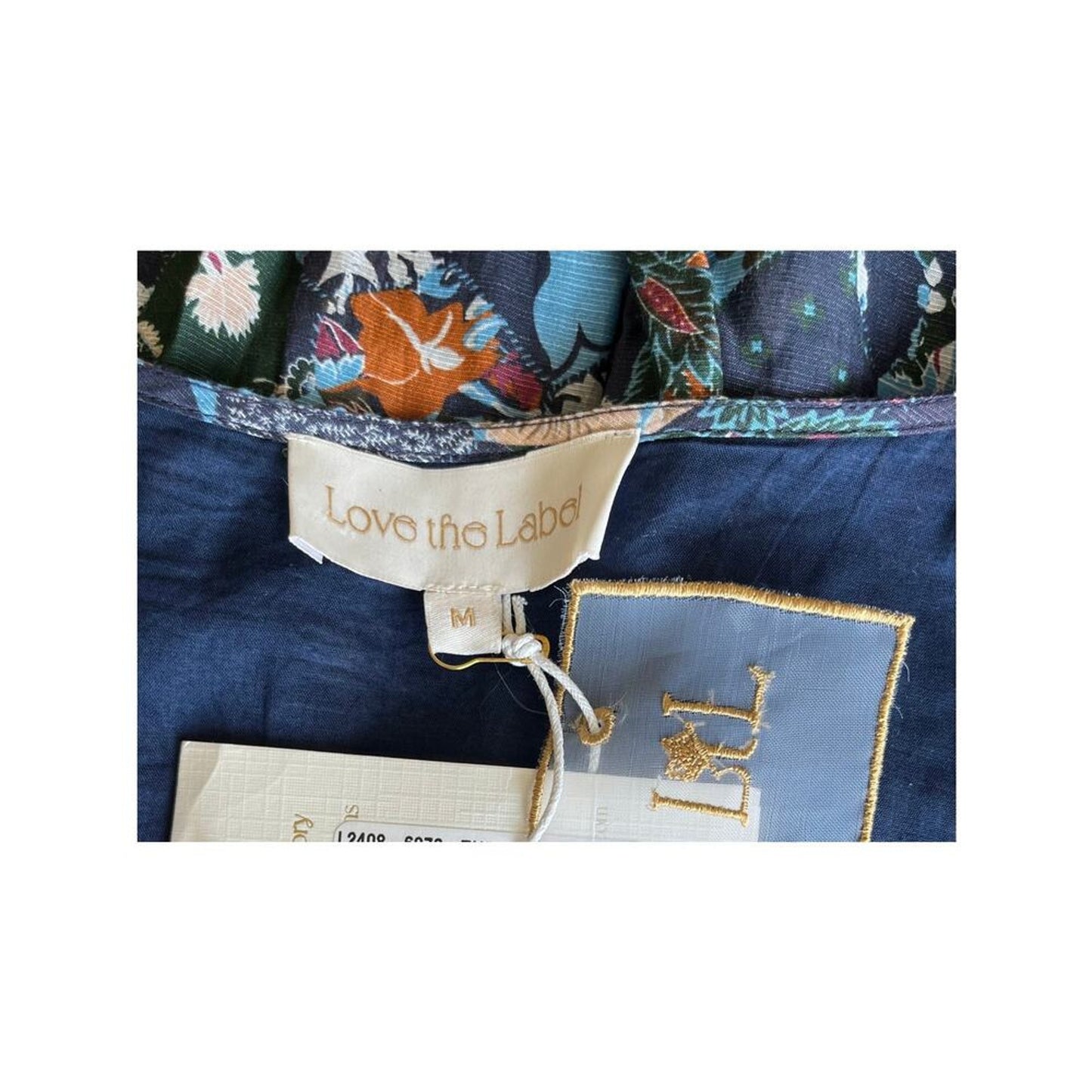 NEW NWT Love The Label Edella‎ Dress Theodora Print Size Medium