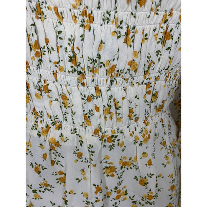 Reformation Morris Mini Dress in Adagio Floral Sz 12 Long Sleeve Pullover Lined