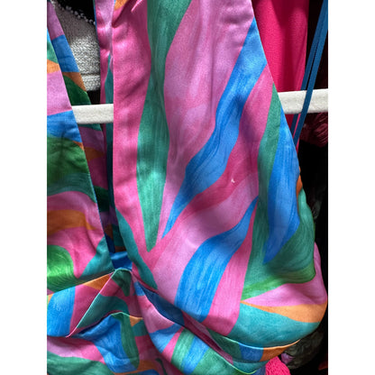 Show Me Your Mumu Adele Halter Maxi Dress in Guava Punch Size Small