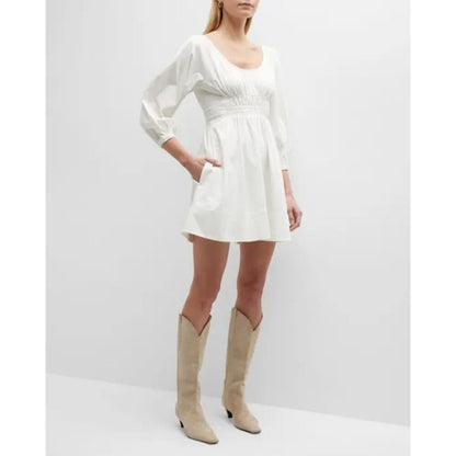 Alexis Sana Cotton-Blend Poplin Mini Dress Size Small‎