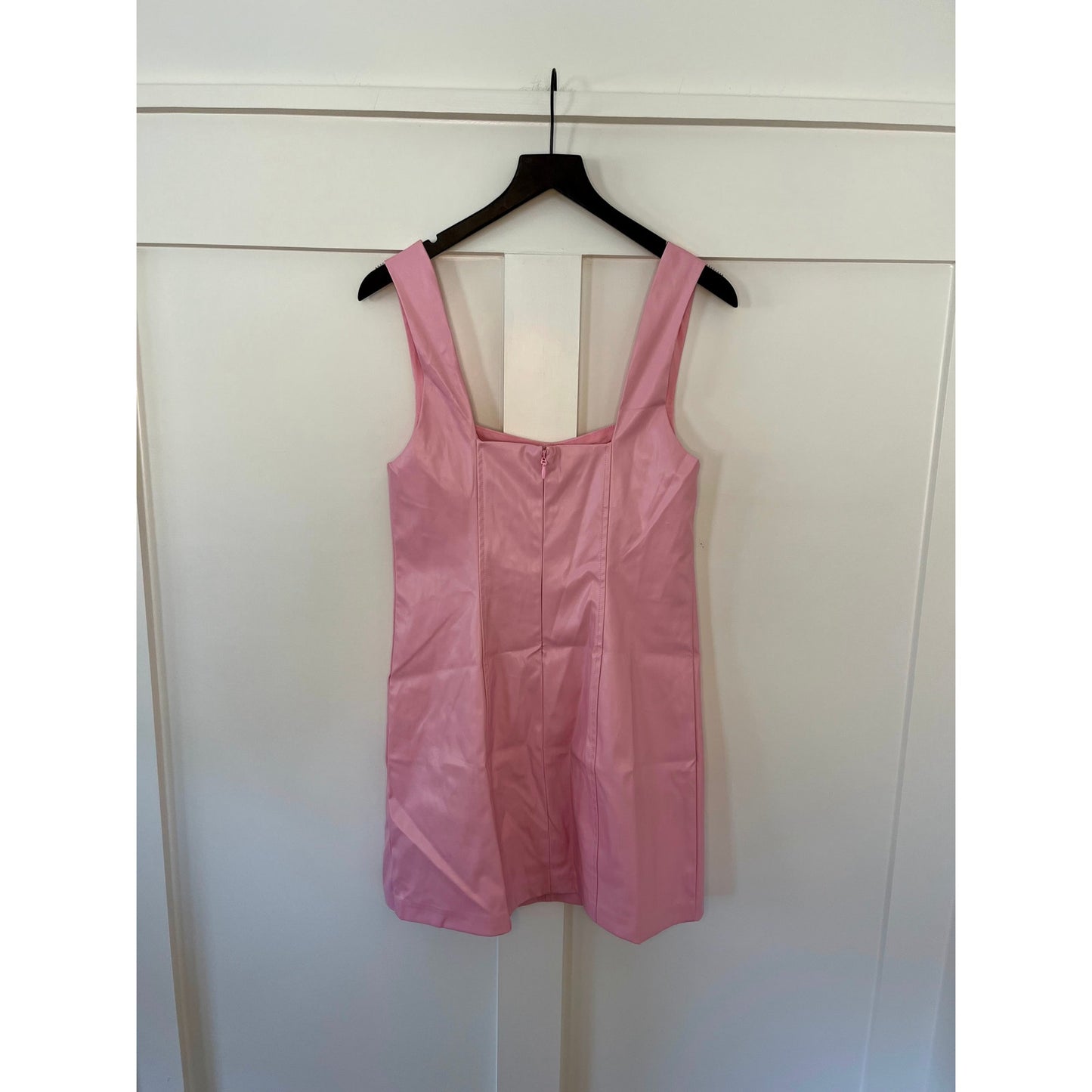 Show Me Your Mumu Woods Mini Dress Pink Faux Leather Size Medium