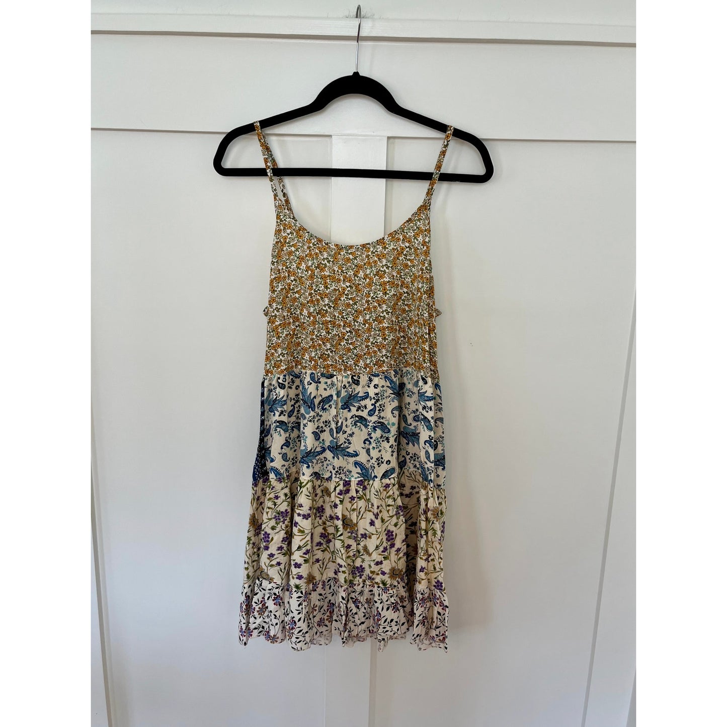 NEW NWT Jaded Gypsy Patchwork Dreams Mini Dress JG-115 Size S/M