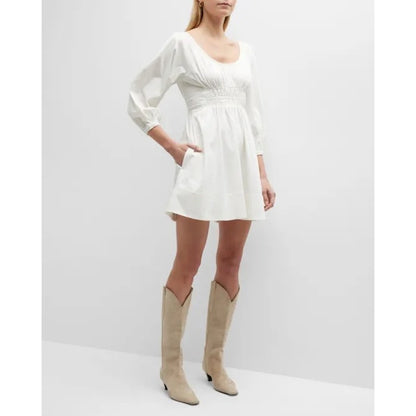 Alexis Sana Cotton-Blend Poplin Mini Dress Size Small