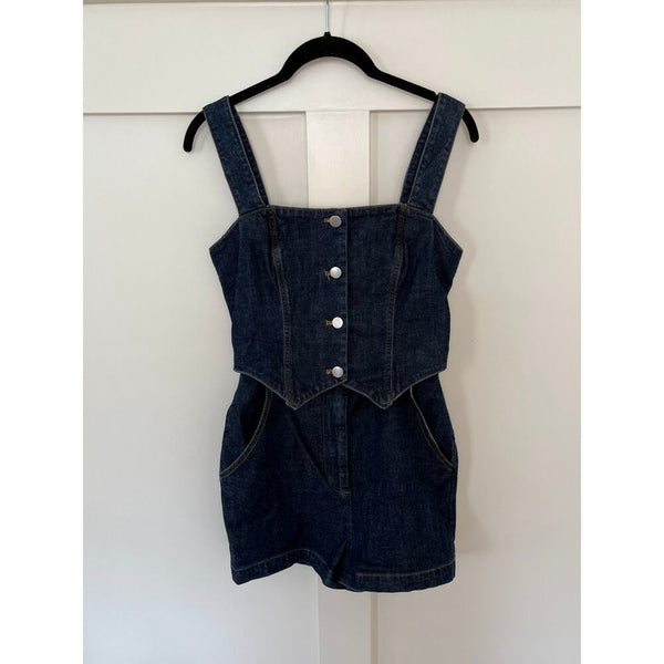 NEW‎ NWT Amanda Uprichard Royston Romper Heritage Wash Size XS