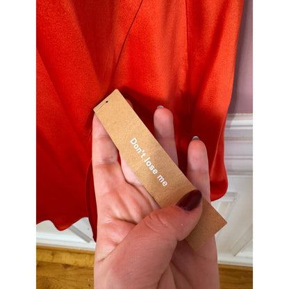 Reformation‎ Joana Silk Dress in Red Size Large