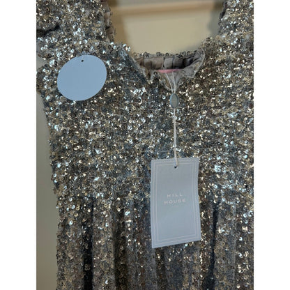 Hill House Home Ellie Nap Dress Silver Sequin Collectors Edition 2023 NWT Medium