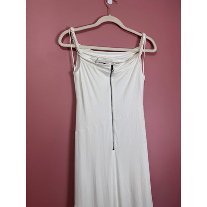 Alice + Olivia Bianca Midi Dress in Off White Size 8