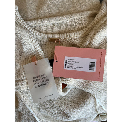 Cult Gaia Bank Knit Dress Off White Size Large