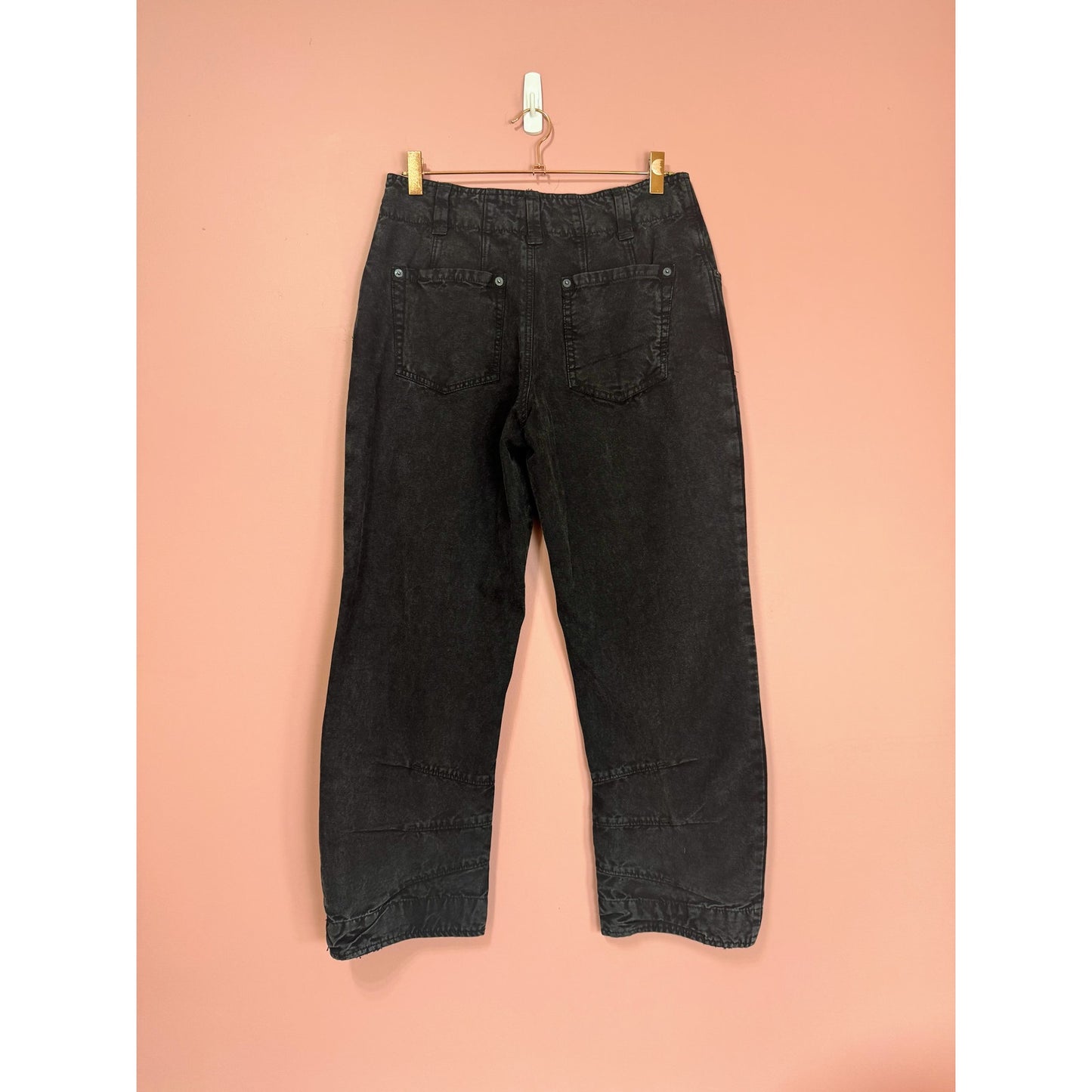 NEW We The Free Free People Super Sonic Slim Pant in Black Size 4
