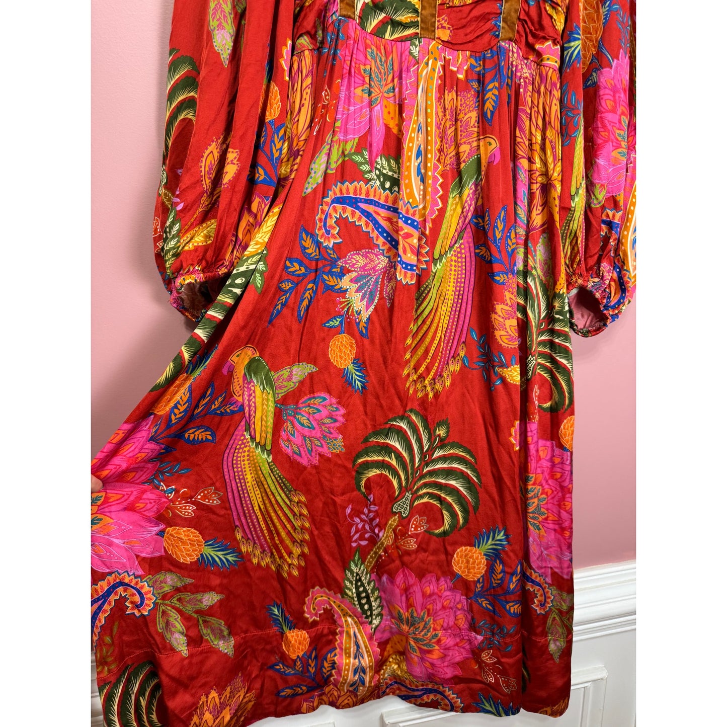 Farm Rio Mystic Bush Midi Dress Size Large