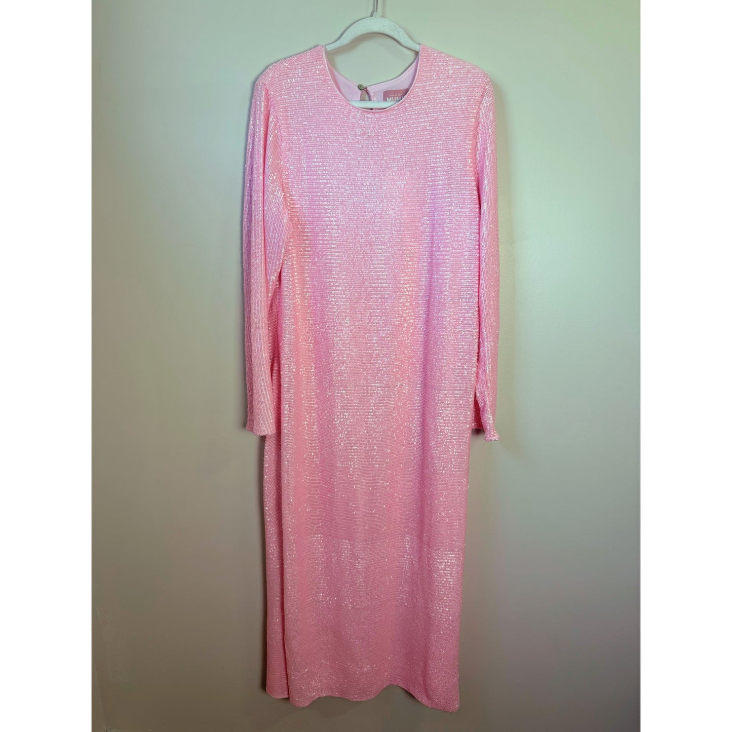NEW NWT Show Me Your Mumu Maddison Maxi Dress Pink Sequin Size XXL