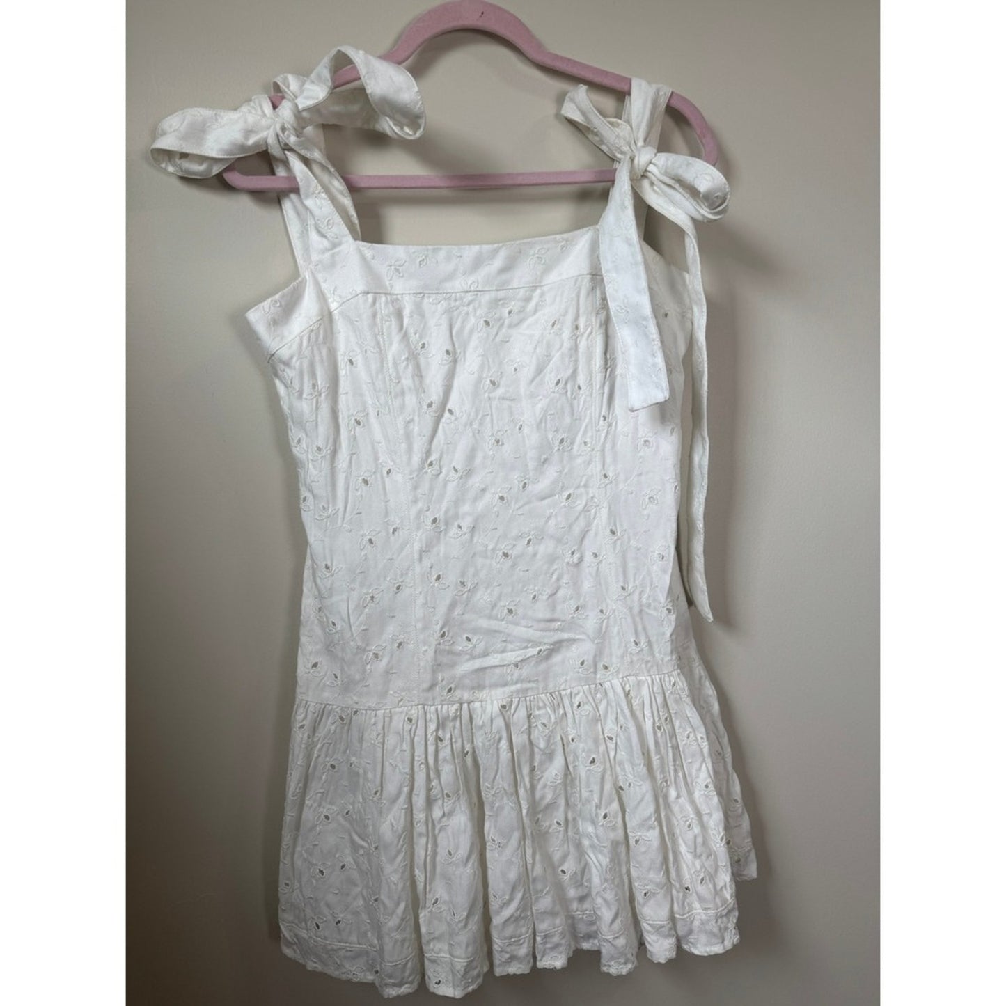 Agua Bendita Joaquina White Eyelet Mini Dress Joaquina Shopbop Large NWT