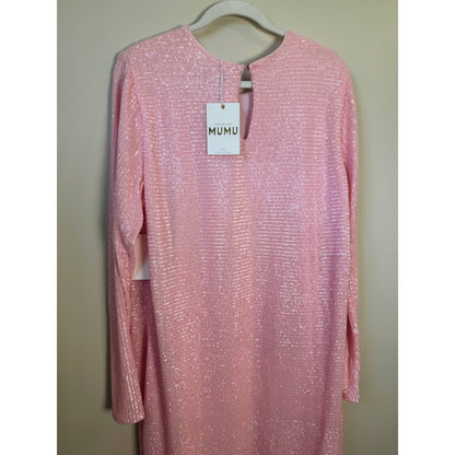 NEW NWT Show Me Your Mumu Maddison Maxi Dress Pink Sequin Size XXL