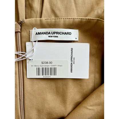 Amanda Uprichard Mercy Skort Romper Khaki Size Medium