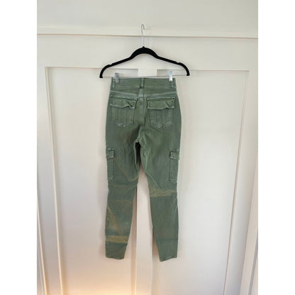 SPANX Women Green Cargo Skinny Pants Size S P