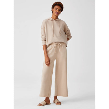NEW NWT Eileen Fisher Organic Cotton Wide Leg Crop Pant White Size 1X
