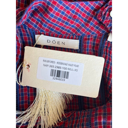 Doen Ranger Dress Rosendale Valley‎ Plaid Size Small