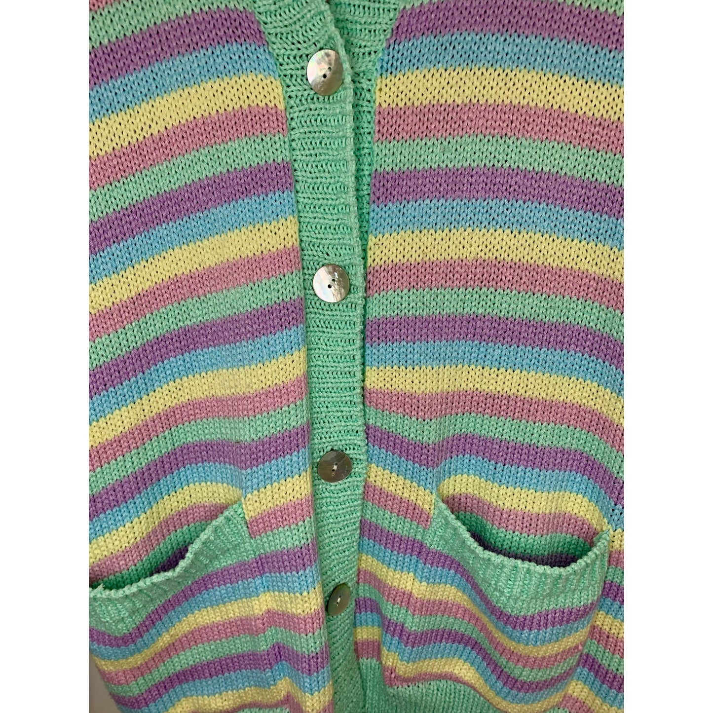 Show Me Your Mumu 3 Piece Nineties Knit Set in Pastel Dream Size M/L Striped