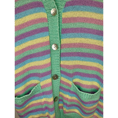 Show Me Your Mumu 3 Piece Nineties Knit Set in Pastel Dream Size M/L Striped