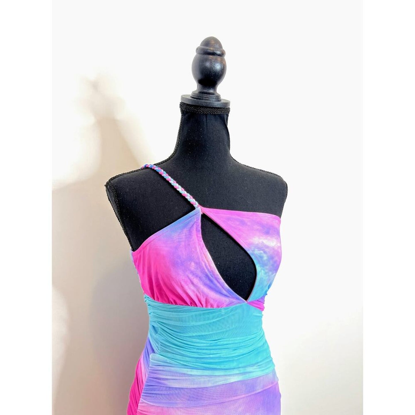 Rococo Sand Cloud One Shoulder‎ Maxi Dress in Multicolor Size XXS Cutout Party