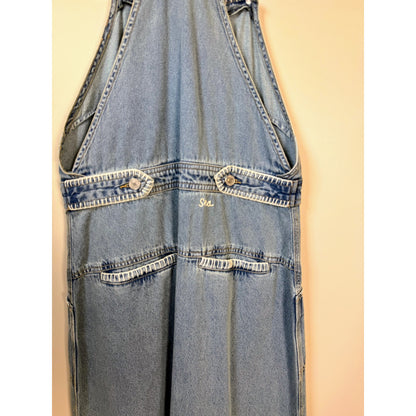 NEW NWT Sea NY Marion Mended Denim Overall Midi Dress Size 2