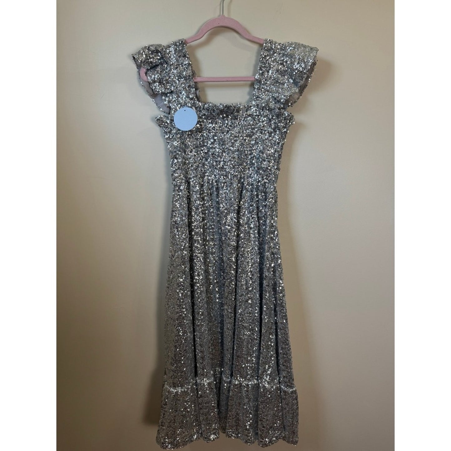 Hill House Home Ellie Nap Dress Silver Sequin Collectors Edition 2023 NWT Medium
