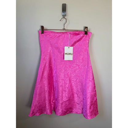 NEW‎ NWT Show Me Your Mumu Taylor Tube Mini Dress Pink Rose Size XS