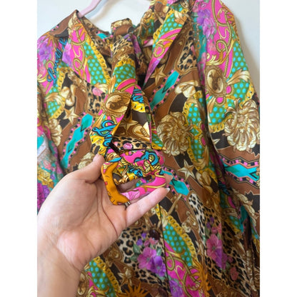 Spell Lovers & Dreamers Blazer Dress Cosmos Pink Leopard Floral Mini NWT S